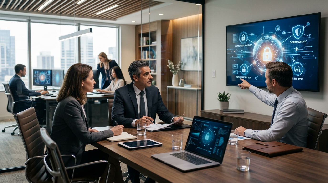 Illustration: Securing Digital Assets: Essential Cyber Coverage for Boutique Wealth Management Firms in 2026